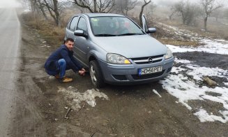 Ale cui sunt gropile în care îşi rup şoferii roţile pe strada Borhanci?