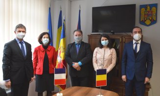 Ambasadoare Franței în România, în vizită la Consiliul Județean Cluj. Parteneriate în IT, transporturi, sistemul medical