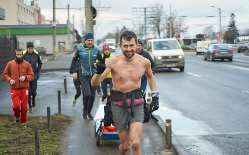 Arctic Ultra 2021 a fost amânată,  dar Vlad alearga Cluj - Constanța pentru copiii bolnavi