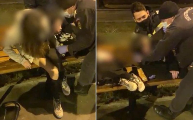 Doi tineri au fost găsiţi de jarndarmi inconștienți și îngheţaţi pe o bancă: "Păreau că dorm"