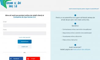 Noi facilități online pentru clienții Companiei de Apă Someș. Tișe: „Sunt avantaje multiple pentru clujeni”
