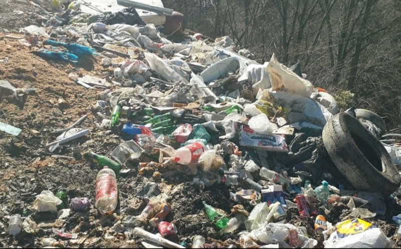 Ce nesimțire! Cantități mari de deșeuri descoperite pe un râu din Cluj