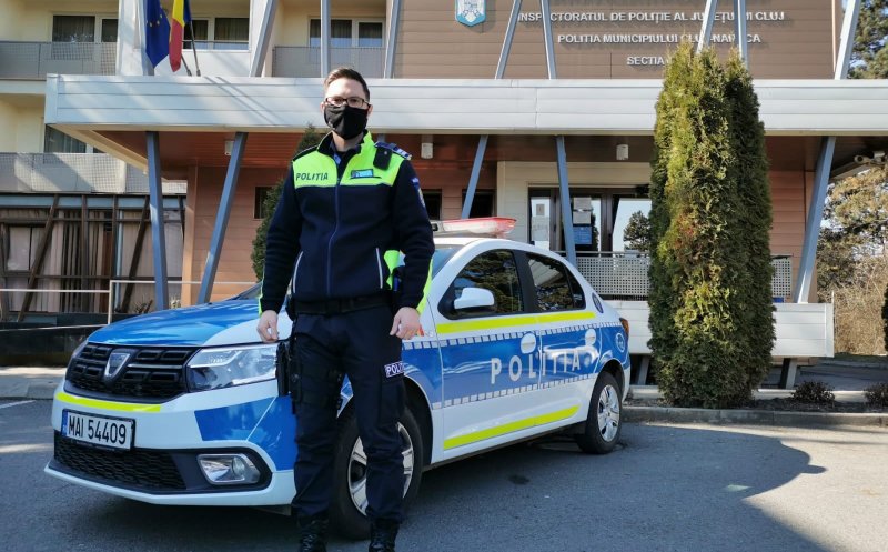 Cine e polițistul care a pornit girofarul și a escortat un taxi la UPU. "Vreau să-i mulțumesc șoferului"