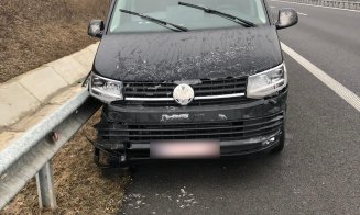 ACCIDENT pe breteaua de coborâre a autostrăzii A3. Un bărbat a ajuns la spital