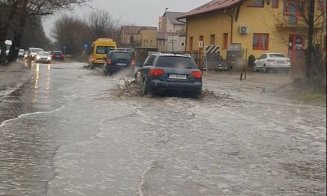 "Bazin olimpic" şi în Someşeni după ploaia de astă noapte
