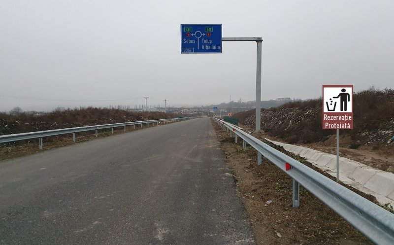 Pe autostradă între Cluj și Sibiu, din august