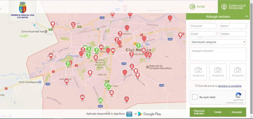 Dovadă FOTO că s-a remediat sesizarea făcută de clujeni pe My Cluj