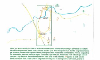 Atenție șoferi! Se închide podul peste Arieș, de la Turda. Cum va fi deviat traficul