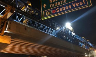 Avans pe Sebeș-Turda. Au fost montate ultimele grinzi de la nodul rutier Sebeș