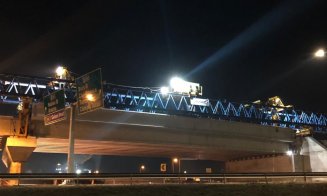 Avans pe Sebeș-Turda. Au fost montate ultimele grinzi de la nodul rutier Sebeș