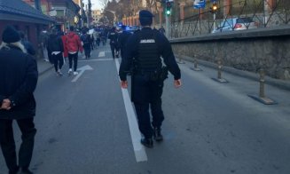 Inca 12 amenzi dupa protestele din Cluj: ''Se fac verificări pentru identificarea persoanelor care au participat la aceste manifestații''