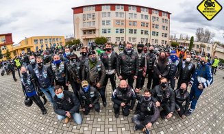 Spectacol motoristic pe străzile Clujului. Au rulat "cot la cot" cu polițiștii