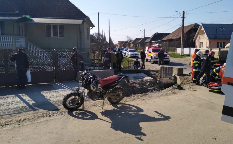 Motociclist decedat la Cluj după ce s-a izbit de un cap de pod. Nu avea permis de conducere