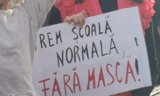 Șoșoacă a scos copiii în linia întâi la protestul de la Cluj-Napoca