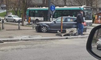 Accident cu două mașini lângă Cluj Arena