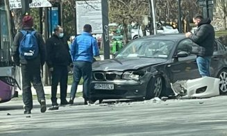 Accident cu două mașini lângă Cluj Arena