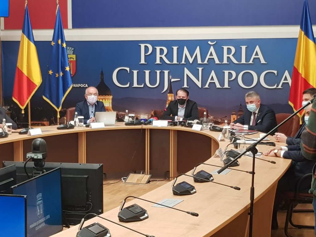 Conferință de presă susținută de premierul Florin Cîțu la Cluj-Napoca