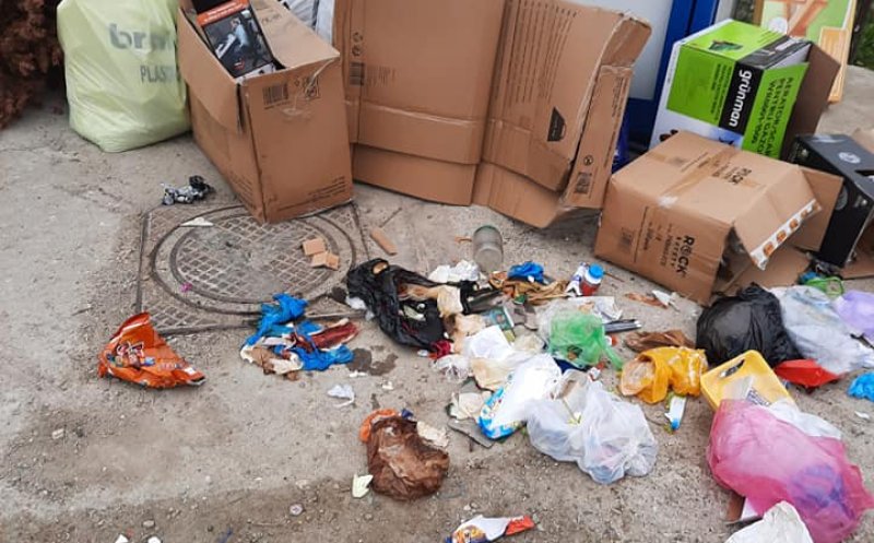 Cum arată punctele de colectare selectivă la Apahida. Primarul amenință cu majorarea sumelor pentru ridicarea deșeurilor, dacă se continuă la fel