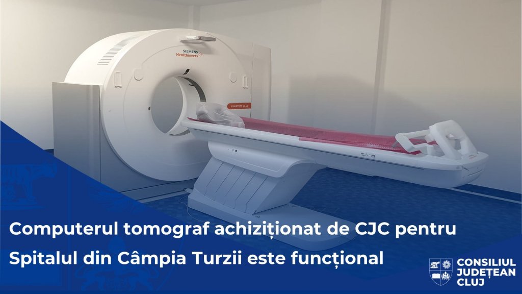 Computerul tomograf pentru Spitalul Municipal „Dr. Cornel Igna” din Câmpia Turzii