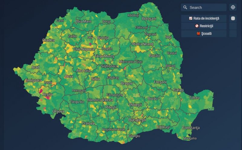 Harta UBB care îți arată după ce scenarii se deschid școlile. VEZI cum încep cursurile elevii în fiecare localitate din Cluj