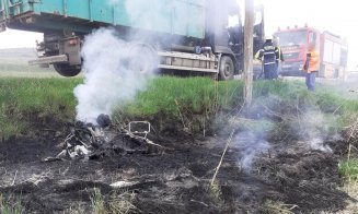 Accident Cluj: Impact între o motocicletă și un TIR în Căpuș/ Motociclistul a murit