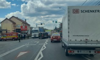 Accidentele se țin lanț la Cluj. Coliziune între două mașini în Baciu