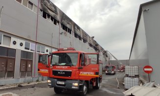 A luat foc Parcul Industrial Dej