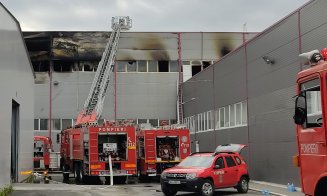 A luat foc Parcul Industrial Dej