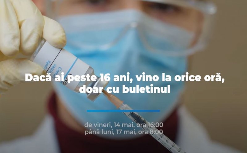 Maratonul vaccinării, gata de start! Imunizări non-stop în weekend la Cluj-Napoca