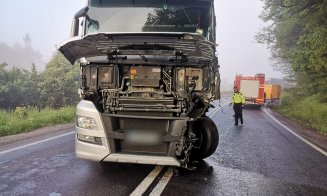 Accident rutier pe DN 1, pe raza localității Morlaca din Cluj. Un bărbat de 51 de ani a ajuns în spital