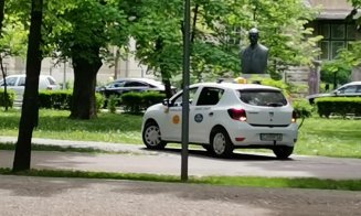 Alee din Parcul Central, transformată ad-hoc în pistă de TAXI: "Într-o țară civilizată cred că rămânea și fără mașină și fără licență..."