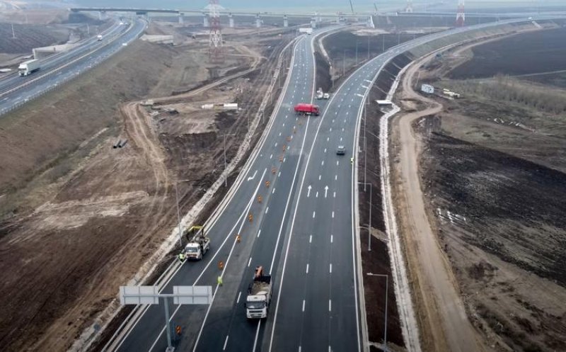 Se lucrează încă pe un tronson din Autostrada Sebeș - Turda, la jumătate de an după deschiderea traficului