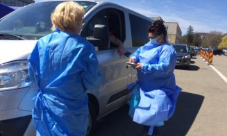 O lună de la deschiderea centrului drive-thru din Cluj. Aproape 18.000 de persoane vaccinate în mașină