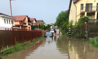Locuinţe inundate la Cluj-Napoca după furtuna de ieri seară