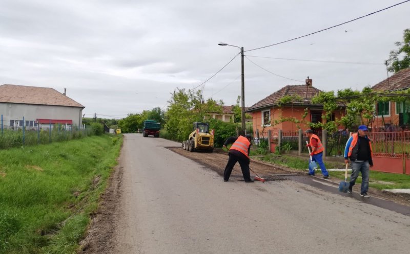 Se repară un important drum județean din Cluj. Se va turna și asfalt