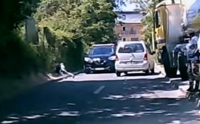 Când stăzile devin pericol public! Copil căzut de pe bordura-trotuar de pe Donath, salvat de o șoferiță