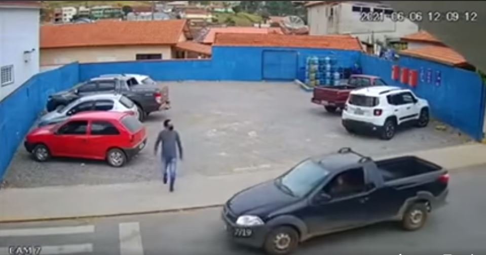 Bărbat, "spulberat" pe trecerea de pietoni de un... câine. Imaginile au devenit virale