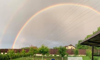 Curcubeu spectaculos surprins la Cluj. S-a văzut din Borhanci, Mărăști, Între Lacuri