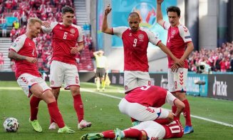 Moment șocant la Campionatul European de Fotbal! Un jucător s-a prăbușit pe teren și a avut nevoie de resuscitare / Fotbalistul a fost stabilizat la spital