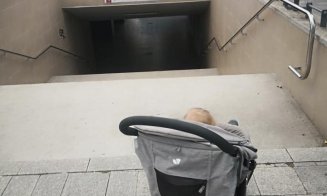 Pasajul pietonal din Piaţa Gării, capcană pentru biciclişti, mămici cu cărucioare sau persoane cu dizabilităţi