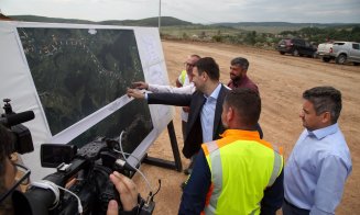 Ministrul Transporturilor, în inspecție pe șantierul Autostrăzii Transilvania din Cluj