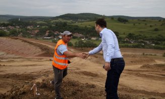 Ministrul Transporturilor, în inspecție pe șantierul Autostrăzii Transilvania din Cluj