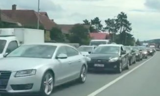 Se circulă bară la bară din Florești și până în Gilău. Clujenii au stat cu orele în trafic