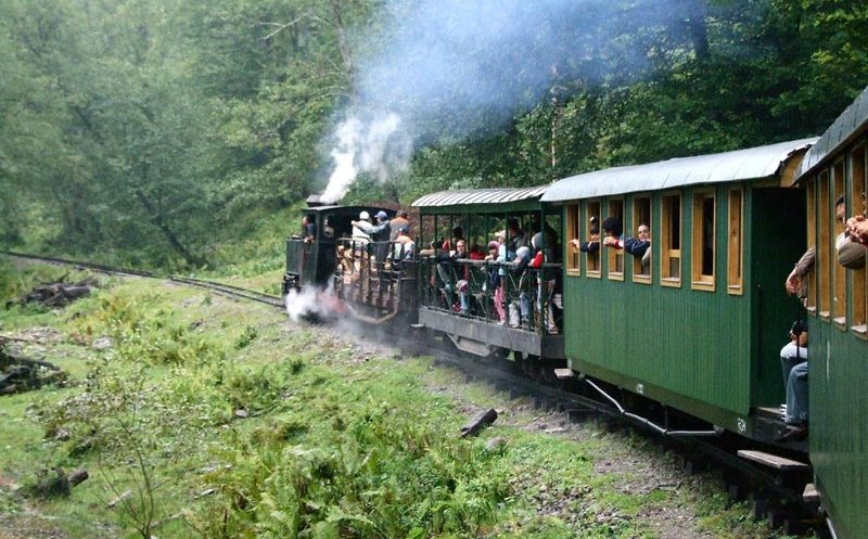 Revine MOCĂNIŢA în Ţara Moților. Trenulețul turistic care te poartă prin peisaje minunate
