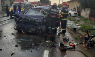 Accident rutier GRAV produs în Cluj. Trei persoane au ajuns la spital