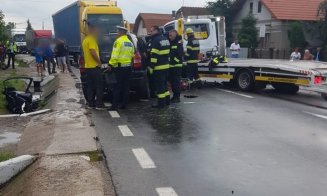 Accident rutier GRAV produs în Cluj. Trei persoane au ajuns la spital