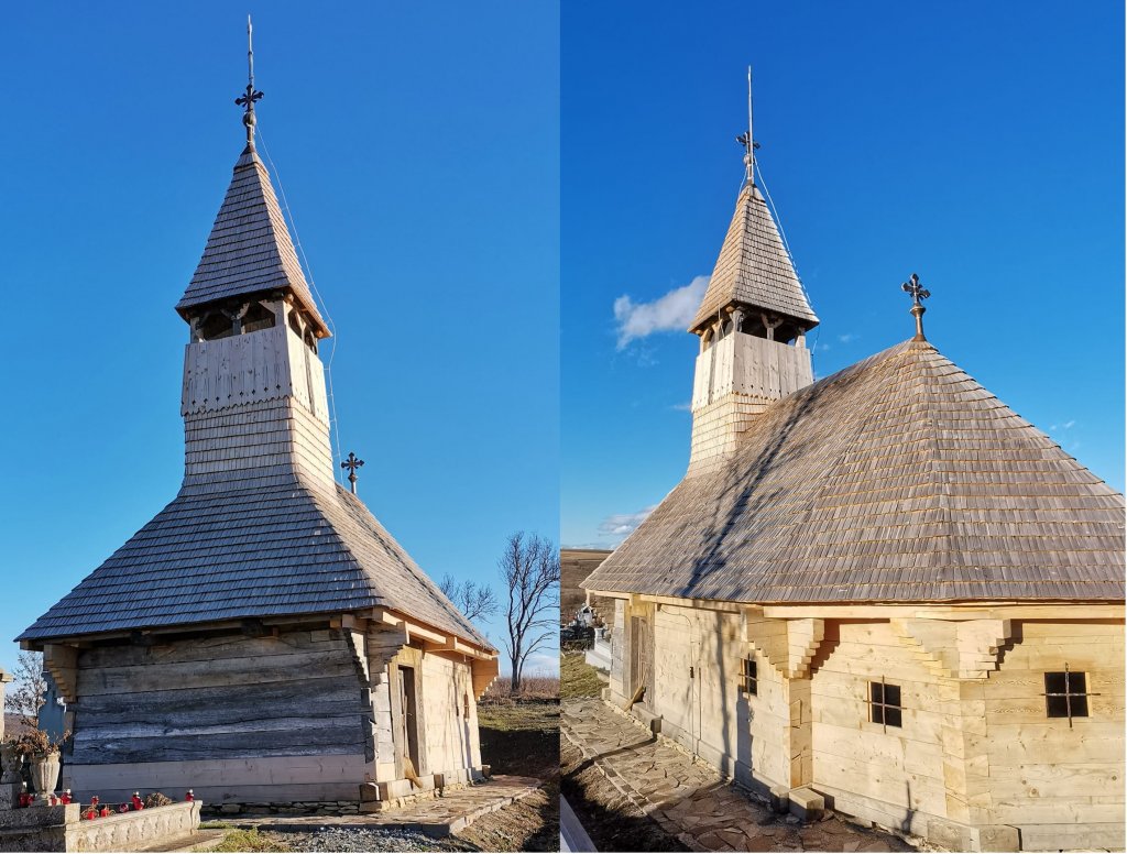 Biserică din lemn de peste 200 de ani, restaurată la Cluj