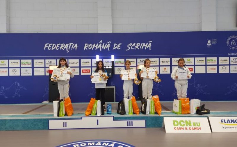 Viitorul sportului clujean sună bine. O micuță scrimeră a câștigat titlul național la floretă
