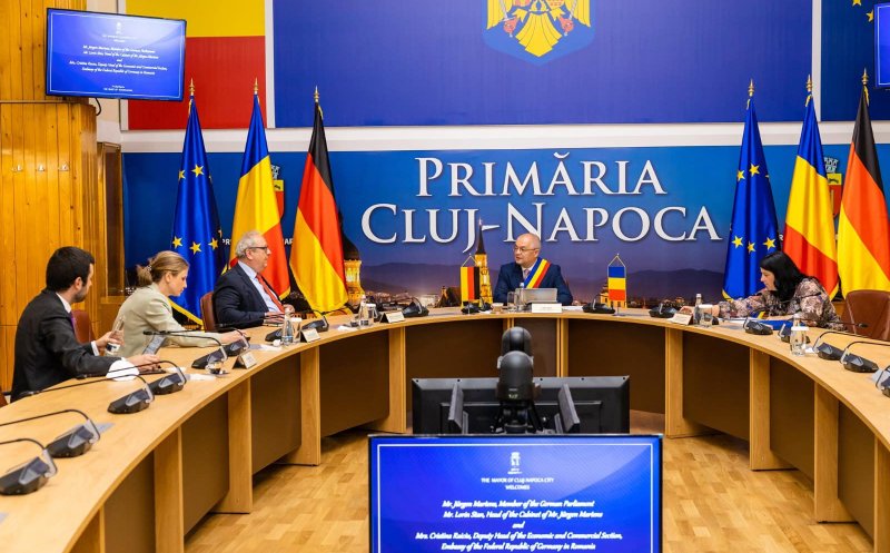 Deputat german, în vizită la primăria Cluj-Napoca. Ce a discutat cu Emil Boc