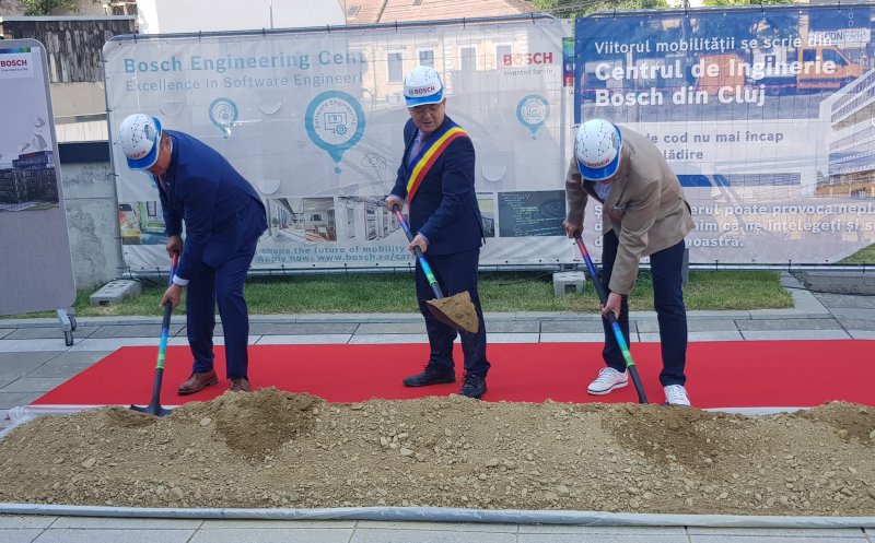 Bosch ridică cu 21 mil. euro o nouă clădire de birouri la Cluj / Boc s-a băgat la lopată